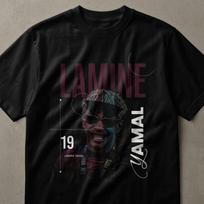 Lamine Yamal Graphic Tee, Modern Soccer Player T-Shirt, Football Fan Gift Idea, Dynamic Sports Apparel XL