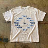 Relax Clock Tee | Minimal Typography Relaxation T-Shirt XL