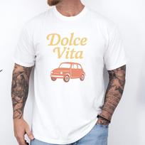 Dolce Vita Shirt, Italian Summer Tee, Retro Italy Graphic Tee, Cute Fiat Car Shirt, Comfort Colors Travel Gift, Italy Lover Top M