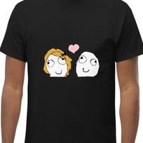 Derp and Derpina Rage Comic T-Shirt, Funny Meme Unisex Graphic Tee 3XL