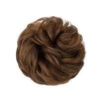 Bun Hair Piece with Loose Waves, Thick Bun Hair Extension for Women, Wavy Bun Hairpiece for Natural