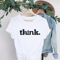 Think Shirt, Chess Tee, Chess Shirt, Matching Chess Player Gift, Chess Club Tees, Gift for Chess Players, Minimalist Shirt, Gambit Shirt 3XL
