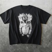 Sad Kitten Meme Standing Cat T-Shirt S