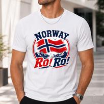 Norway Ro! T-Shirt, 2026 World Cup Football Norwegian Team Chant Shirt, Norge National Soccer Team Fan Tee, Norway Football Supporter Gift XL