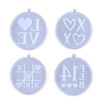 Silicone Mold for DIY Keychain Necklace Charm Epoxy Resin Jewellery Making 1 gryna