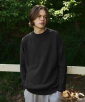 The Green Lab Hazzi Round Oversized Knit [Black] Green/Free