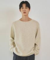 Wednesday Oasis Always Relax Wool Round Knit (4 Colors) Mocha/L