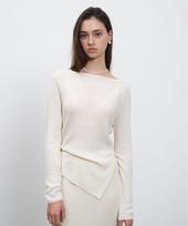 Rene J Wholegarment Boatneck Knit Cream/Os