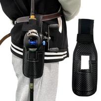Luya rod bag, rod fanny pack, mobile portable fishing bag, leather outdoor oblique span bag. juoda