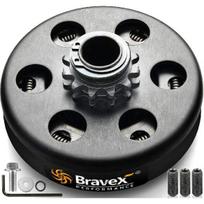 Bravex Didelio našumo 12 dantų išcentrinis sankabos rinkinys 3/4  skylė #35 grandinei Pakeitimas Predator Honda GX160 GX200 Go Kart Fun Kart Mini Bike Atnaujinimo dalys 12t for 35