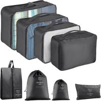Packing Cubes for Travel - 8pcs/ Set Luggage Organizer Bags for Family, Mesh Breathable Travel Packing Cubes for Suitcases Durable Travel Essentials juoda