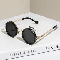 Polarized Round Sunglasses ND9 Adjustable Dimming Sun Glasses Men Women Retro Punk Men's Fishing Eyeglasses Outdoor Shades UV400 auksinė