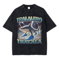 Italian Brainrot Funny Meme T-shirt Tralalero Tralala Tung T M