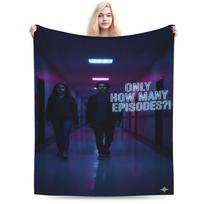 Euphorias Season 3 Blanket Flannel Relax Lightweight Thin Throw Blanket for Bedding Plush Thin Quilt Size: 75*100cm, Weight: 230 GSM