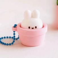 Anti-stress Clicker Fidget Keychain Soft Slow Rebound Button Press Click Keyring  Stress Relief 1pc style 4