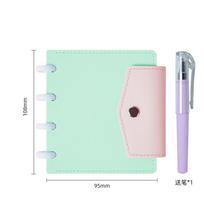 Planner Money Organizer Budget Binder Notebook Pu Leather Mini A7 Budget Binder with Cash Envelopes (as the picture,A7)