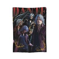 Limited Dante Devil May Cry Blanket Flannel Autumn/Winter Multi-function Super Soft Throw Blankets for Sofa Couch Rug Piece Size: 75*100cm, Weight: 230 GSM
