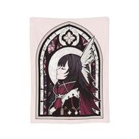 Stained Glass Columbina Genshin Impact Blankets Flannel Multi-function Super Warm Throw Blanket for Home Travel Bedding Throws Size: 75*100cm, Weight: 230 GSM
