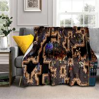 Treasure Chest Heroes of Might and Magic Map 29 Style New HOMM3 Blanket,Soft Throw Blanket for Home Bedroom Bed Sofa Travel Kid Size: 75*100cm, Weight: 230 GSM