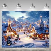 Christmas Tapestry Farmhouse Christmas Party Backdrop, Suitable for Christmas, Holiday Celebrations, Weddings 100X70CM