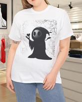 Ghost Heart Hands Creepy Scary Face Horror Poster Halloween Tshirt S