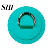 Smooth Surface Rope Ring Buckle High-strength Load Bearing Heavy Duty Firmly Fixed Non-slip Surfboard Dinghy Boat Stainless Steel D Pad Supplies šviesiai žalios spalvos