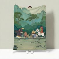 Filmas N-Niekas Mesti Lengvas 240g Flanelinis pledas Minkštas Odai draugiškas Vasaros vėsinimui 75X95CM