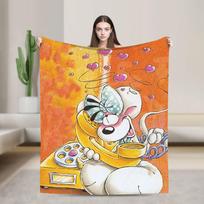 Diddl animacinis pliušinis pledas berniukui mergaitei flanelinis pledas sofai kėdei minkštas šiltas individualios kokybės lovatiesė dovanos idėja 75X95CM