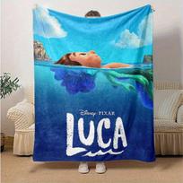 1 vnt., Disney Pixar Luca Undinėlės Uodegos Antklodė Minkštas Užklotas Namų Dekoro, Sofos Užtiesalas, Lauko Naudojimui, Kelionėms, Stovyklavimui 75X95CM