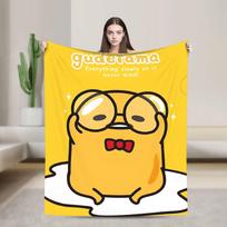 Svajoklis Kiaušinis Gudetama Mesti pledas sofai Minkštas jaukus pliušinis pledas 50x60 colių Daugia dydžių lovatiesė visų sezonų 75X95CM