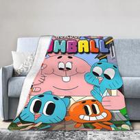 Nuostabusis Gumball pasaulis Šilta minkšta antklodė Vaikams pliušinė apklotas raštas Sofai kėdei flanelinis lovatiesė sofos lovos užvalkalas 75X95CM
