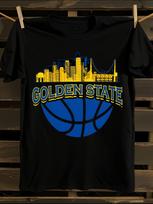 Logo and Bay Area Skyline Basketball T-shirt S įvairiaspalvis