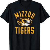 University of Missouri Mizzou Tigers Large T-Shirt S įvairiaspalvis
