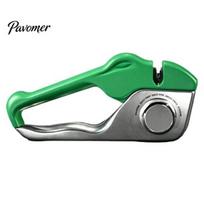 Multi Slot Knife Sharpener for Kitchen 5-Stage with Adjustable Rotary Slot, Professional Manual Dull Portable Camping Knives Scissors And Bread žalia