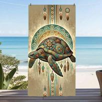 Boho Elephant Microfiber Beach Towel Colorful Mandala Flower Bath Blanket Exotic Tribal Floral Pool Towels For Vacation 50x100cm