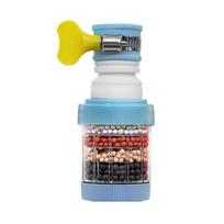 Universal Six-Layer Faucet Filter & Shower Head Purifier Adapter Blue Basic