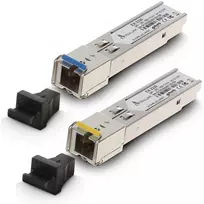 SFP WDM šviesolaidinis siųstuvų-imtuvų pora Extralink 1.25G 1310/1550nm vienmodis 3km SC DOM