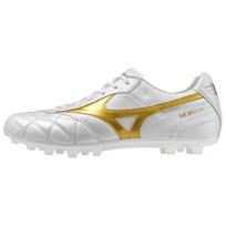 Mizuno MORELIA 2 Wear resistant And Lightweight Soccer Shoes Unisex White Gold P1GA260350 44