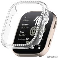 Blizgus tuščiaviduris rėmelio dėklas PC Amazfit Bip6 išmaniajam laikrodžiui Deimantinis kristalinis buferio apsaugas Amazfit Bip 6 aksesuarui For Amazfit Bip 6 gray