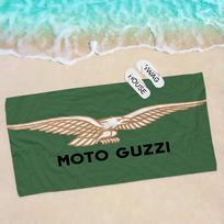 Moto G-Guzzi Motociklo Logotipas Dideli Mikropluošto Paplūdimio Rankšluosčiai Greitai Džiūstantis Rankšluosčiai Smėlio Paplūdimio Rankšluosčiai Baseino Rankšluosčiai Kelionei Baseinui Joga W40*H60(CM) beige