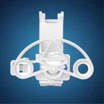 Mini Steering Wheel for PS5 Controller balta