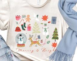 Christmas Mosaic Shirt: Women's Holiday Tee, Winter Gift 2XL