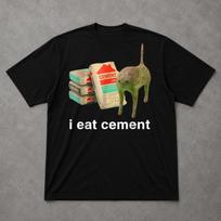 I Eat Cement Cursed Cat Shirt M