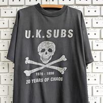 Vintage 1996 U.K. Subs T shirt 20 Years Of Chaos English Hardcore Punk Rock Band Merch Tee Size XL M
