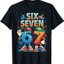 Funny Math Humor T shirt: Six Seven Number Joke Tee 3XL