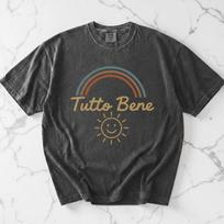 Tutto Bene Shirt, Italian Shirt Unisex, Comfort Colors Tee, Italy Lover Gift, Retro Rainbow Tee, Good Vibes Shirt, Italian Saying Shirt 4XL
