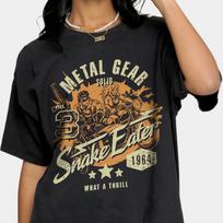 Casual Metal Gear Solid Snakes T shirts, Funny Metal Gear Shirt, Retro Crewneck All Seasons Clothing, Crewneck Cotton Snake Short Sleeve Tee XL