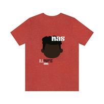 Nas; Jersey Short Sleeve Tee, merch, music, music tee, music tee shirt, rap tee, hip hop, hip hop shirt, graphic tee, trendy shirt, rap 3XL