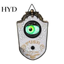 Spooky Party Decorations Halloween One Eyed Doorbell Decor, Electric Sound & Light Eyeball Bell for Seasonal Holiday Bar Haunted House, balta