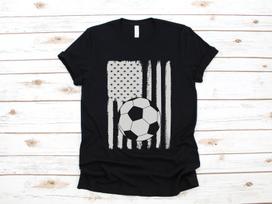 Soccer USA Flag T-Shirt, Futbol American Flag Shirt, Patriotic Soccer Tank Top, T-shirt, T-shirt,T-shirt 3XL